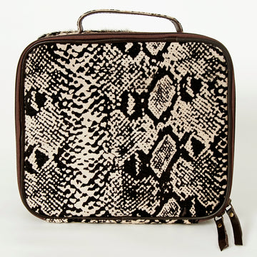 American Darling Jewelry Case Hair-On Genuine Leather Women Bag Western Handbag Purse | Organizer for Travel